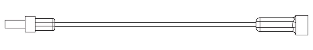 Cable extension 100 mm male female